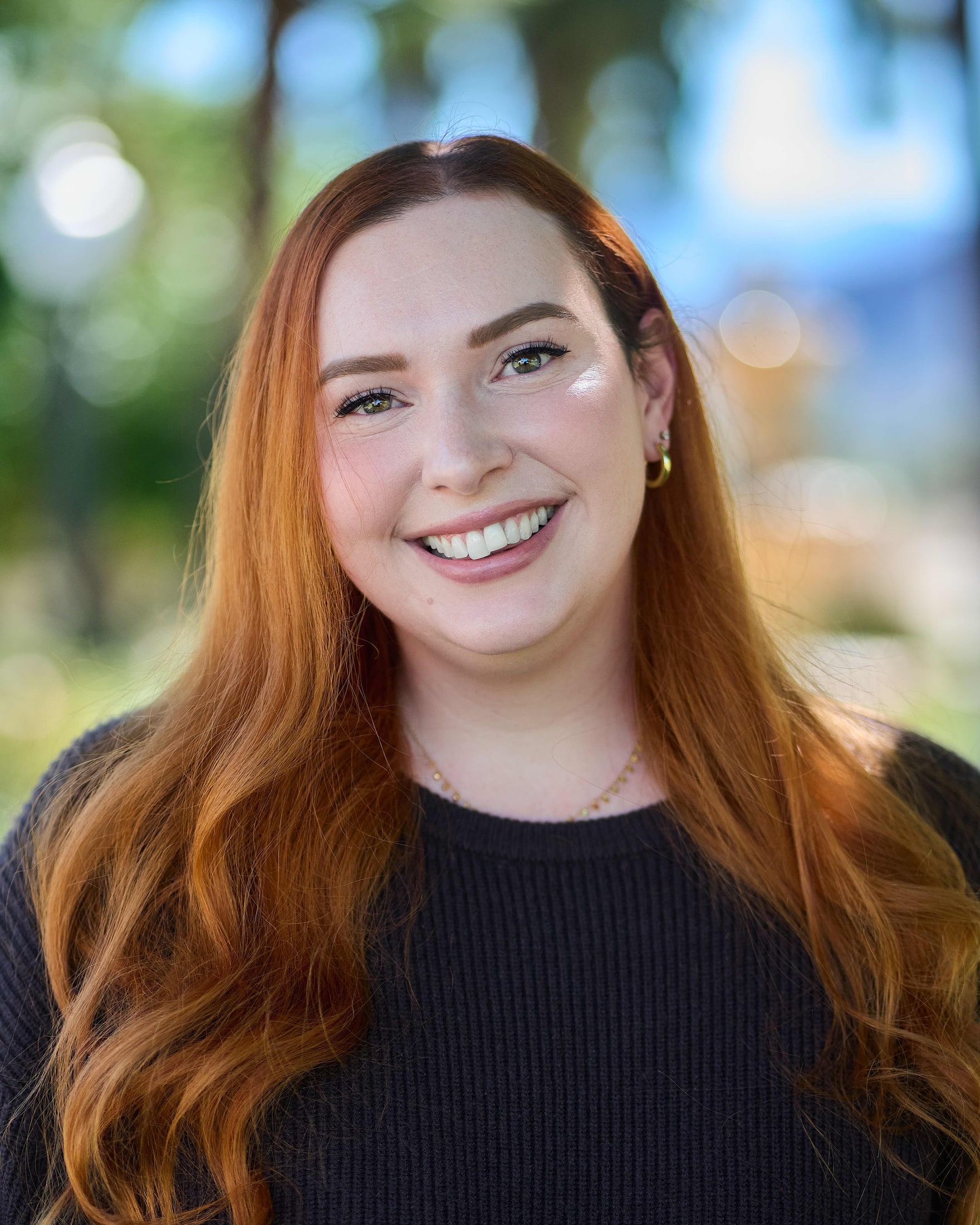 Outdoor headshot portrait