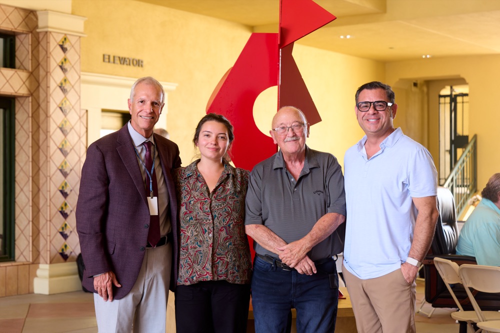 Group photo at a community event