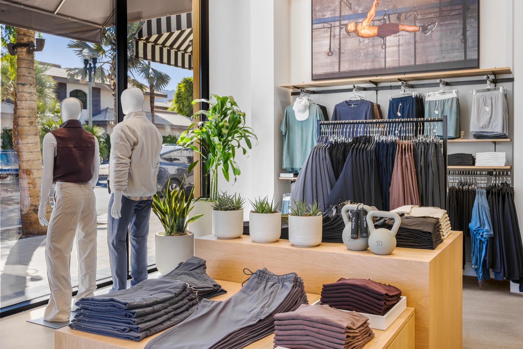 Guests browsing the new Vuori store on opening day