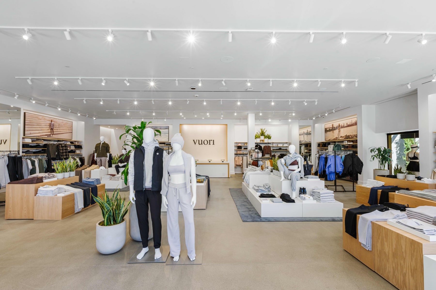 The Vuori shop floor set for the grand opening